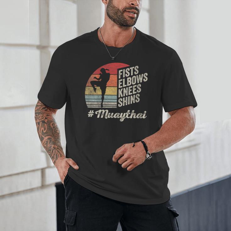 Women's Muay Thai Martial Arts Fighter Retro Vintage Sunset Graphic Unisex T-Shirt Women's Muay Thai Martial Arts Fighter Retro Vintage Sunset Graphic Unisex T-Shirt