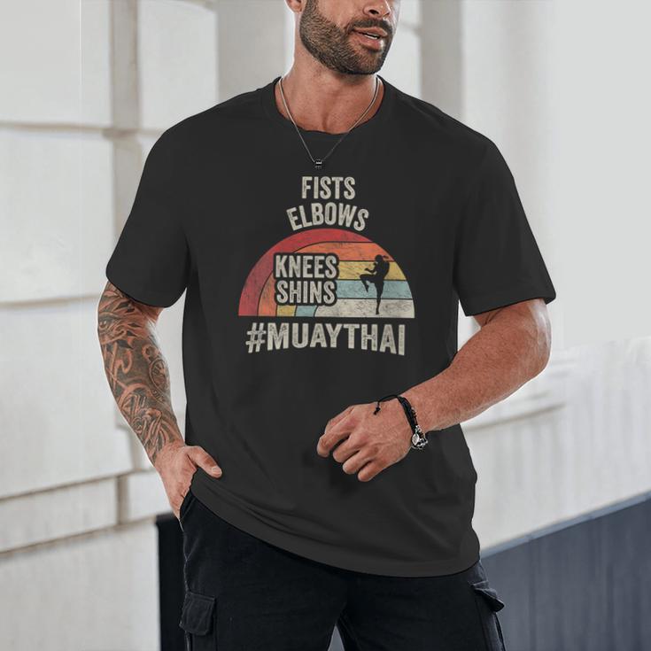 Women's Retro Muay Thai Martial Arts Fighter Graphic Unisex T-Shirt