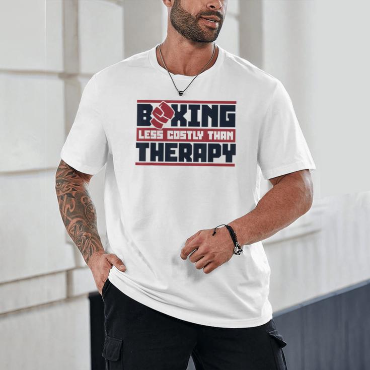 Boxing Less Costly Than Therapy Muay Thai Boxing Unisex T-Shirt