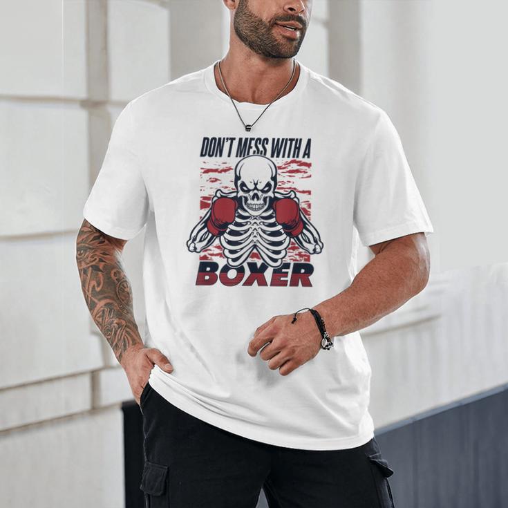 Don't Mess With A Boxer Kickboxer Fan Muay Thai Boxing Unisex T-Shirt