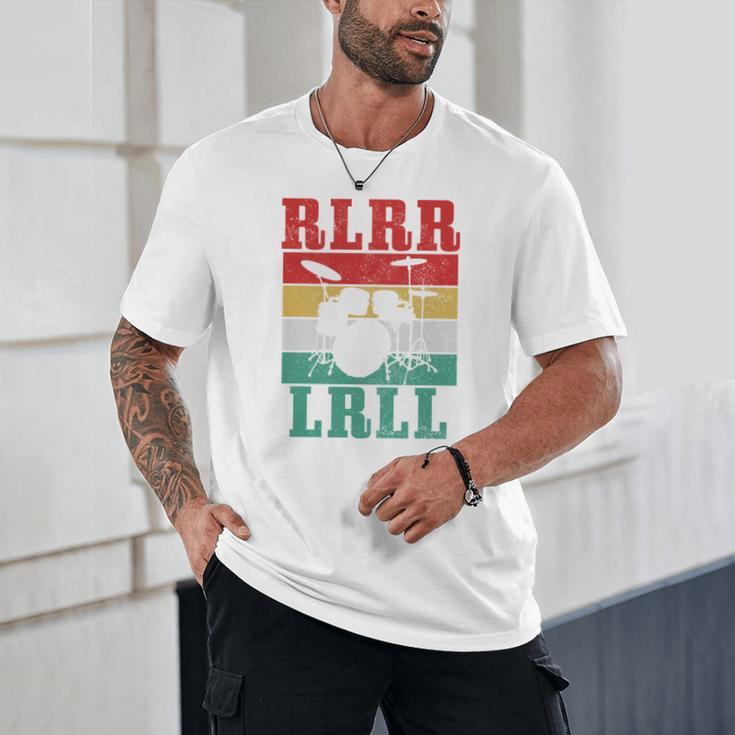 Drummer RLRR LRLL Vintage Drum Kit Sweatshirt Unisex T-Shirt Drummer RLRR LRLL Vintage Drum Kit Sweatshirt Unisex T-Shirt