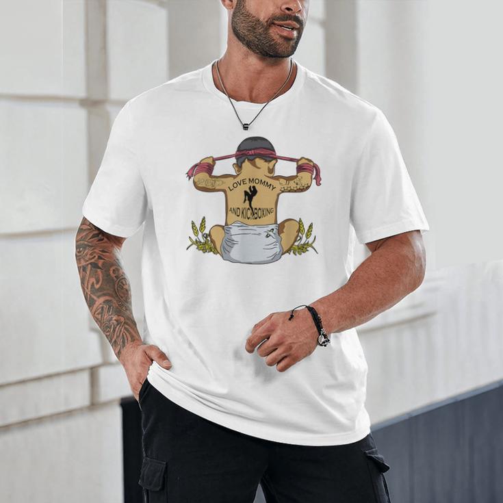 Kickboxing Muay Thai Training Fitness Baby Love Mommy Unisex T-Shirt
