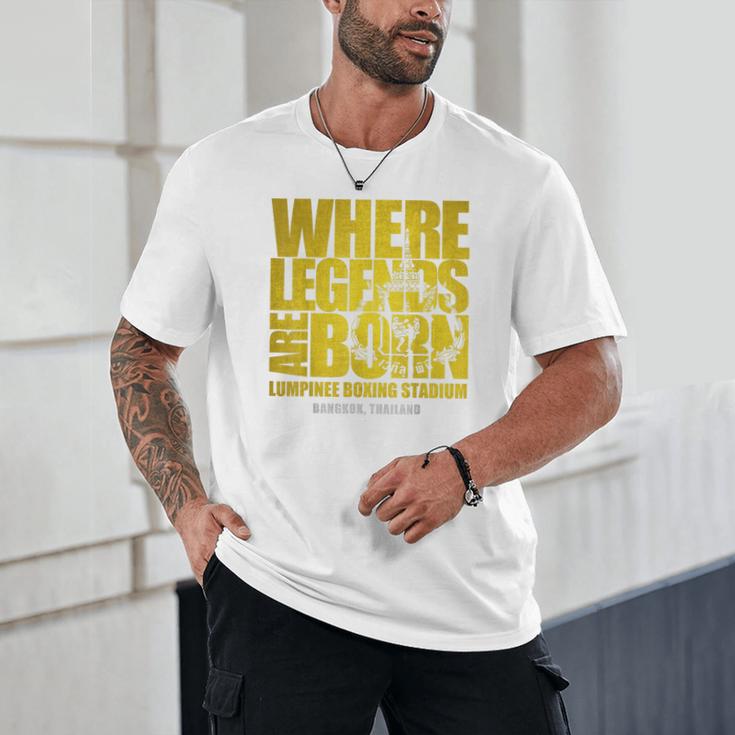 Muay Thai Lumpinee Boxing Stadium Where Legend Born Unisex T-Shirt