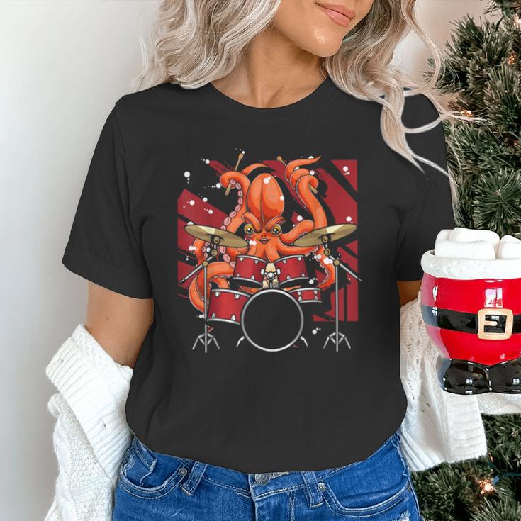 Animal Octopus Musician Drum Kit Octopus Drummer Unisex T-Shirt Animal Octopus Musician Drum Kit Octopus Drummer Unisex T-Shirt