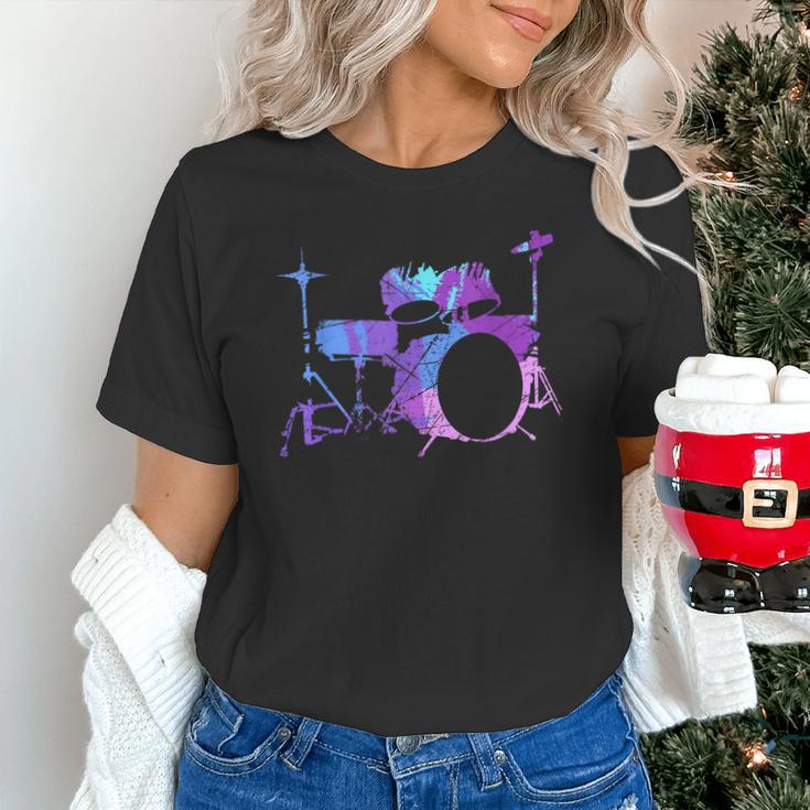 Cool Drum Kit Percussion Vintage Retro Drummer Costume Unisex T-Shirt Cool Drum Kit Percussion Vintage Retro Drummer Costume Unisex T-Shirt