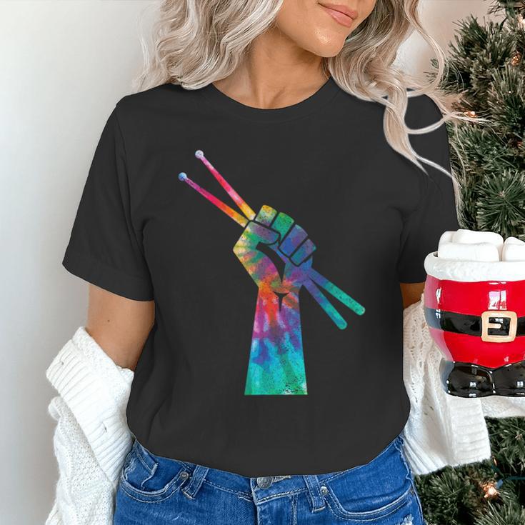 Drummer Drum Kit Tie Dye Hippie Drummer Unisex T-Shirt Drummer Drum Kit Tie Dye Hippie Drummer Unisex T-Shirt