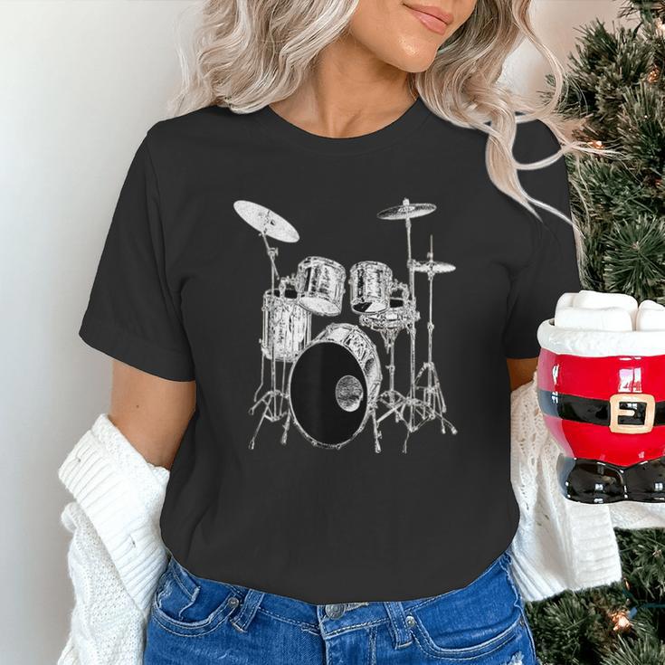 Drums Drum Kit Music Unisex T-Shirt Drums Drum Kit Music Unisex T-Shirt