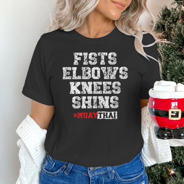 Fist Elbows Knees Shins Martial Arts Muay Thai Unisex T-Shirt Fist Elbows Knees Shins Martial Arts Muay Thai Unisex T-Shirt