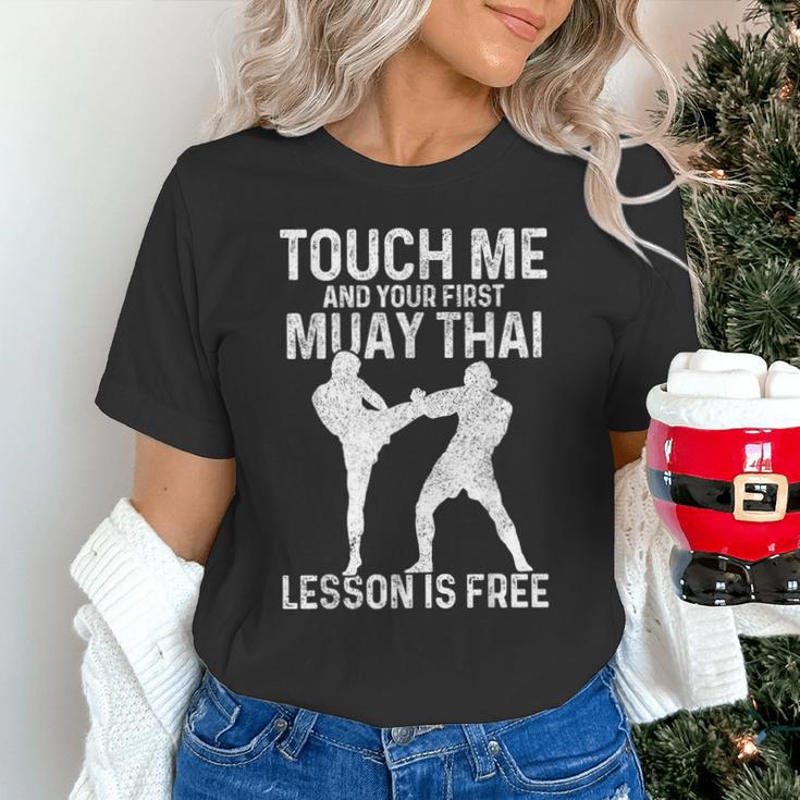 Muay Thai Boxing Kickboxing Your First Lesson Is Free Unisex T-Shirt Muay Thai Boxing Kickboxing Your First Lesson Is Free Unisex T-Shirt