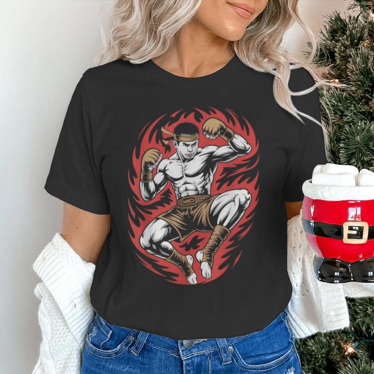 Muay Thai Elbow Strike Silhouette Minimal Clean Sport Unisex T-Shirt