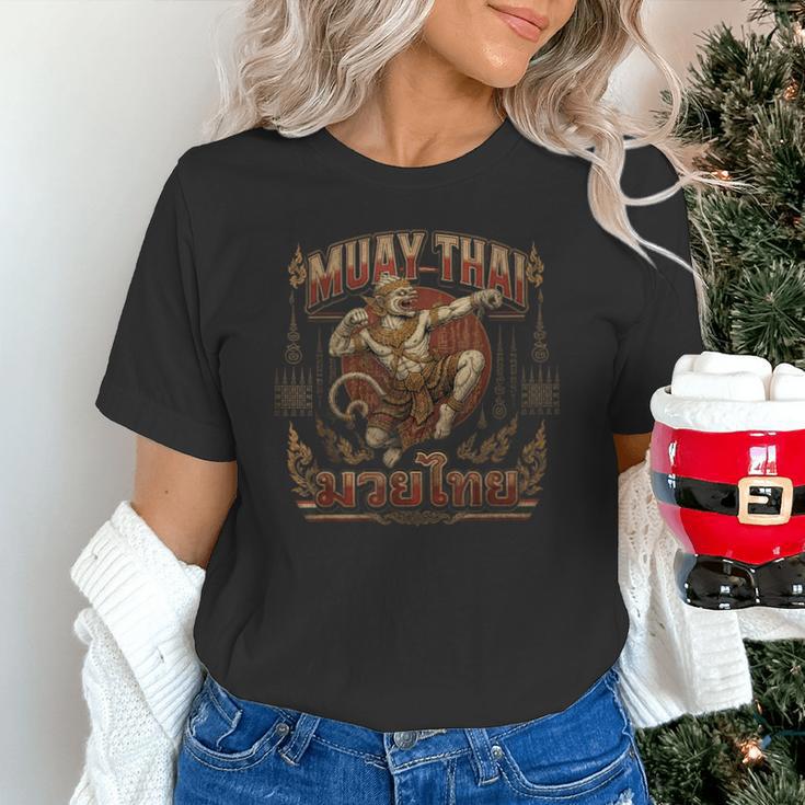 Muay Thai Power Vintage Thai Boxing Warrior Fighter Monkey Unisex T-Shirt Muay Thai Power Vintage Thai Boxing Warrior Fighter Monkey Unisex T-Shirt