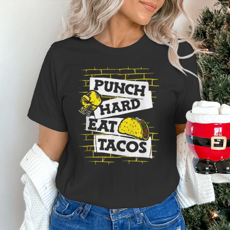 Punch Hard Eat Tacos Professional Boxer Muay Thai Boxing Unisex T-Shirt Punch Hard Eat Tacos Professional Boxer Muay Thai Boxing Unisex T-Shirt