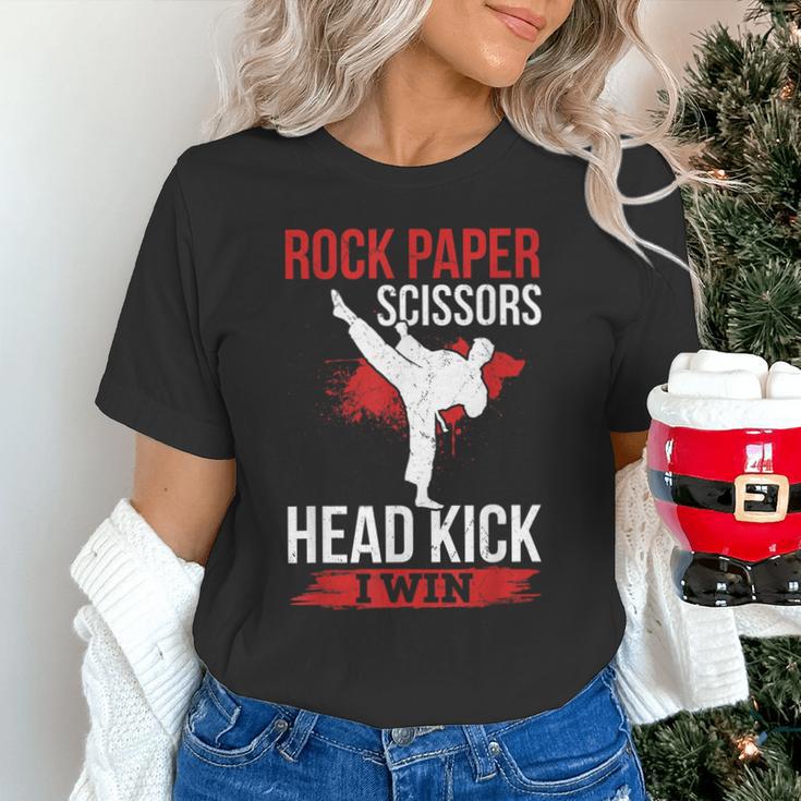Rock Paper Scissors Head Kick I Win Muay Thai Unisex T-Shirt Rock Paper Scissors Head Kick I Win Muay Thai Unisex T-Shirt