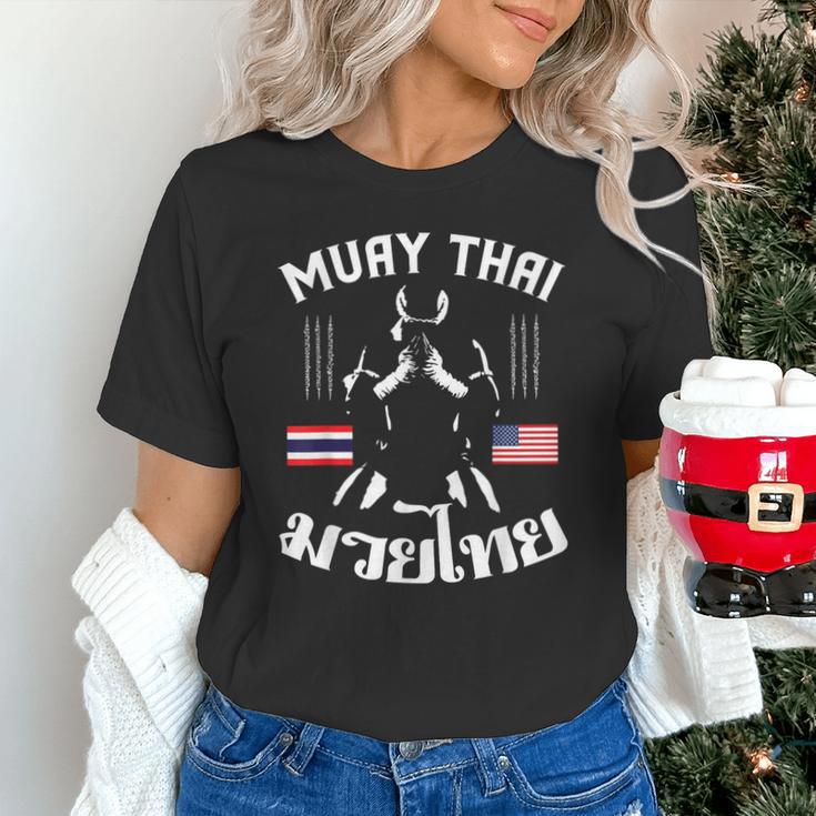 Thailand American Flag Muay Thai Thai Boxing Women Girls Kids Men T-Shirt Unisex T-Shirt Thailand American Flag Muay Thai Thai Boxing Women Girls Kids Men T-Shirt Unisex T-Shirt
