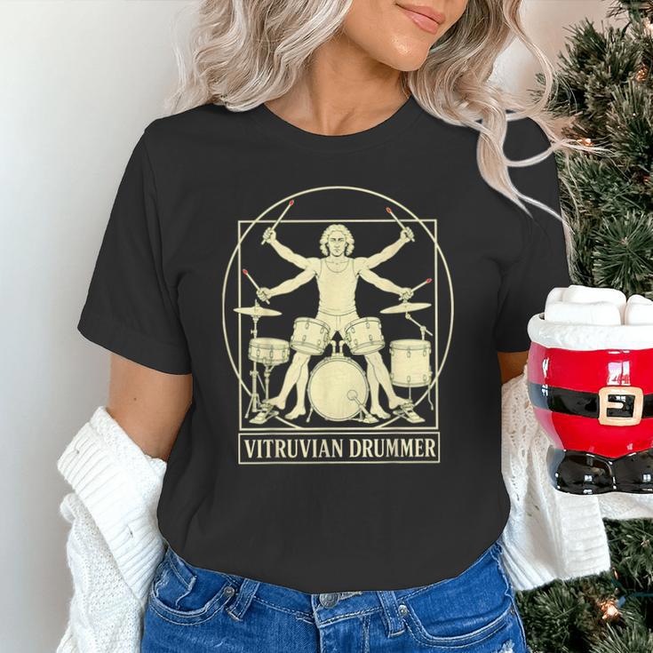 Vitruvian Drummer Drum Kit Music Lover Musician Men Unisex T-Shirt Vitruvian Drummer Drum Kit Music Lover Musician Men Unisex T-Shirt