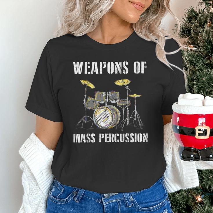 Weapons Of Mass Percussion Band Best Drummer Drum Kit Unisex T-Shirt Weapons Of Mass Percussion Band Best Drummer Drum Kit Unisex T-Shirt