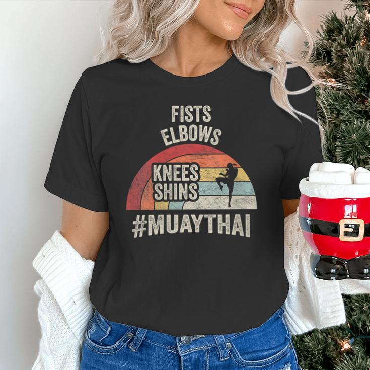 Women's Retro Muay Thai Martial Arts Fighter Graphic Unisex T-Shirt