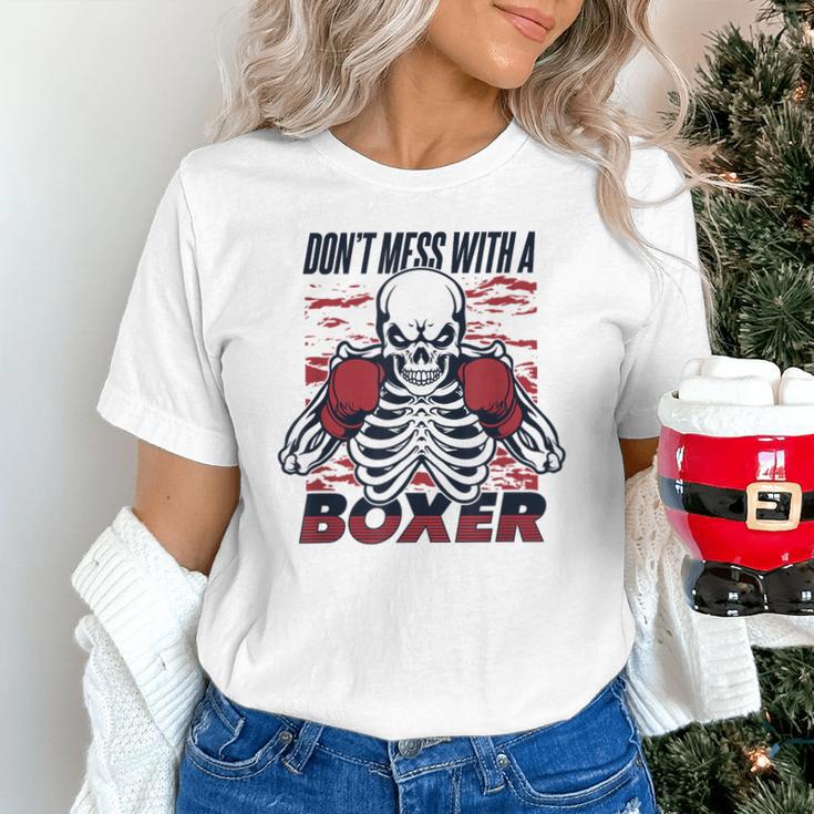Don't Mess With A Boxer Kickboxer Fan Muay Thai Boxing Unisex T-Shirt