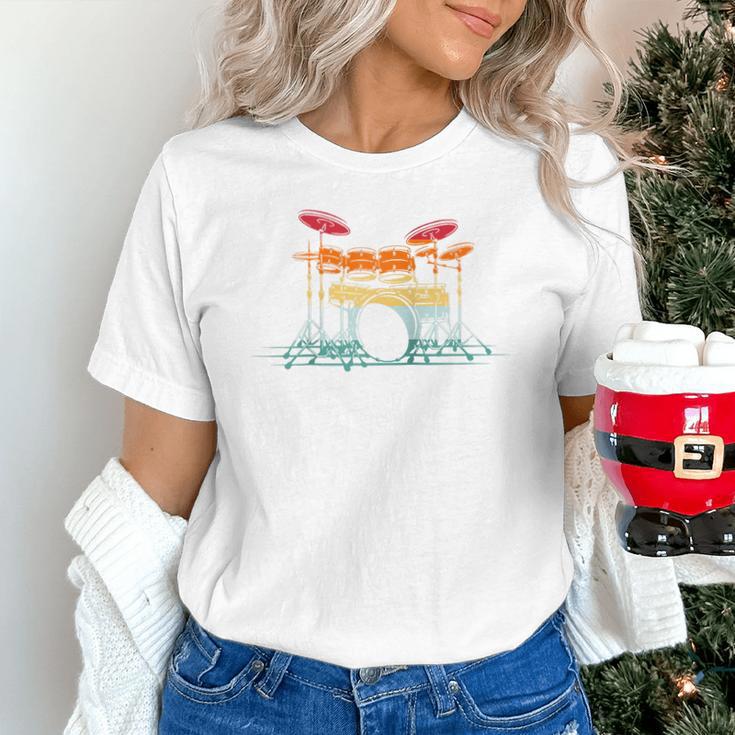 Drum Kit Musical Retro Instrument Musician Raglan Baseball Tee Unisex T-Shirt Drum Kit Musical Retro Instrument Musician Raglan Baseball Tee Unisex T-Shirt
