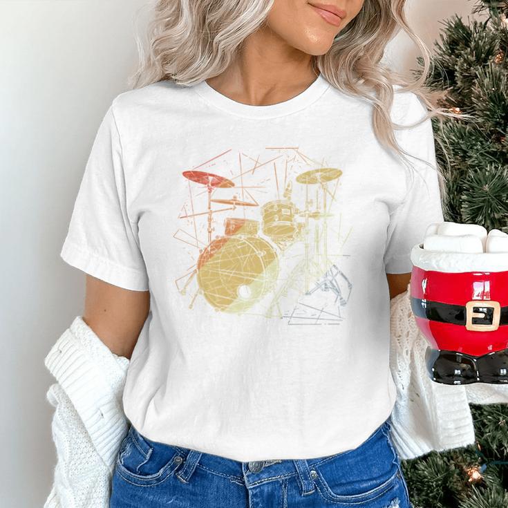 Drum Kit Retrowave Drums Unisex T-Shirt Drum Kit Retrowave Drums Unisex T-Shirt