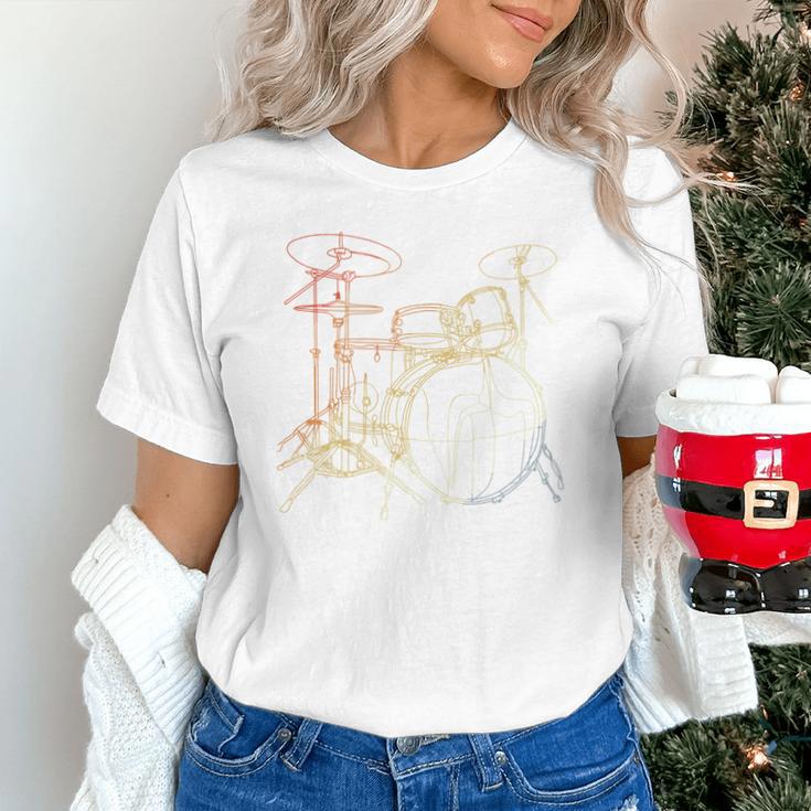 Drum Kit Vintage Look Music Concert Sweatshirt Unisex T-Shirt Drum Kit Vintage Look Music Concert Sweatshirt Unisex T-Shirt