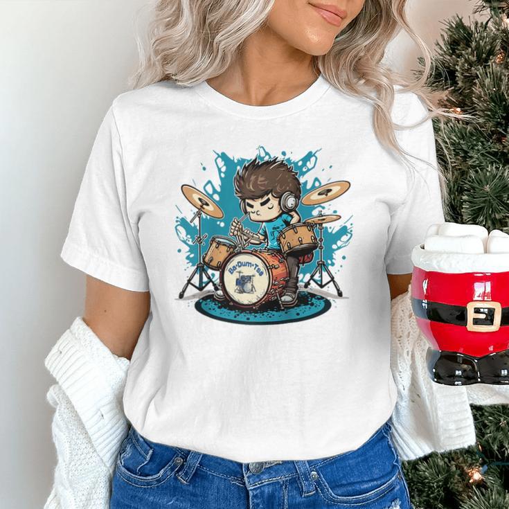 Drum Set Drumming Drummers Drum Kits Music Raglan Baseball Tee Unisex T-Shirt