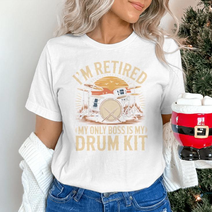 I'm Retired My Only Boss Is My Drum Kit Drums Drummer Unisex T-Shirt I'm Retired My Only Boss Is My Drum Kit Drums Drummer Unisex T-Shirt