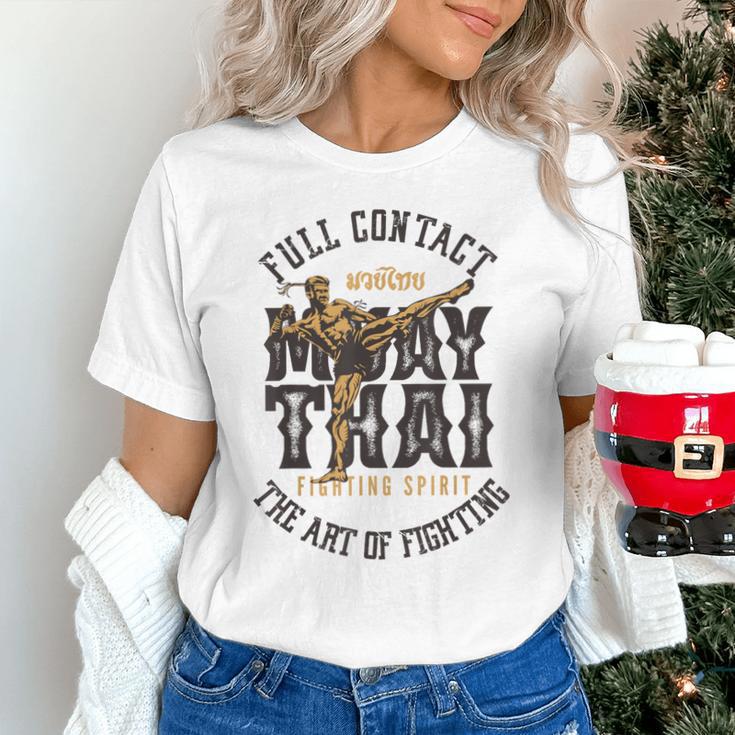 Muay Thai Fighter MMA Full Contact Retro Kickboxing Unisex T-Shirt Muay Thai Fighter MMA Full Contact Retro Kickboxing Unisex T-Shirt
