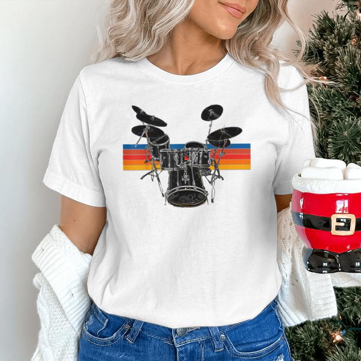 Vintage Drum Kit Drummer Rock Band Drums Unisex T-Shirt Vintage Drum Kit Drummer Rock Band Drums Unisex T-Shirt