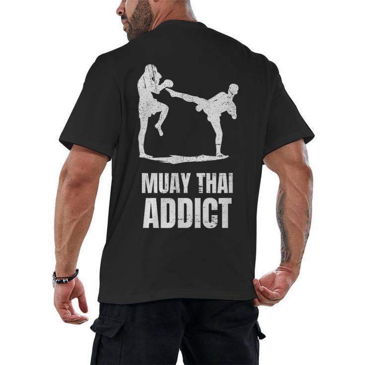 Addicted To Muay Thai Graphic Shirt Men's Back Print T-Shirt