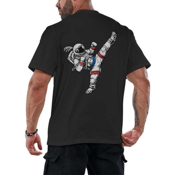 Astronaut Muay Thai Fighter Space Martial Arts Men Women Kid Men's Back Print T-Shirt
