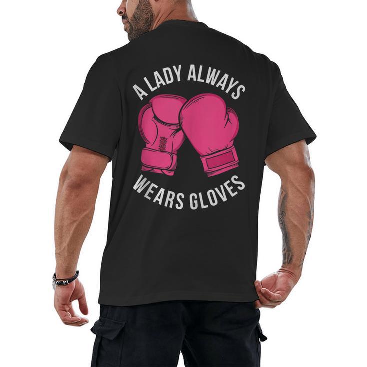 Boxing Gloves Muay Thai Women Girls Muay Thai Men's Back Print T-Shirt