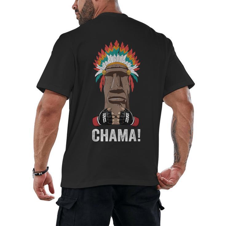 Chama Fighter MMA Fan JJB Boxing Muay Thai Kickboxing Men's Back Print T-Shirt