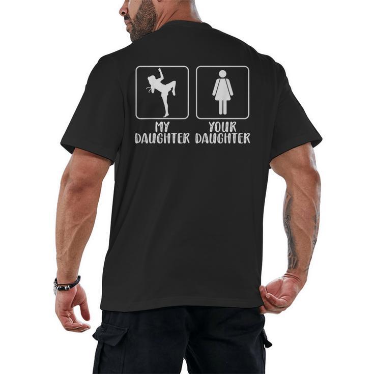 My Daughter Muay Thai Mom Muay Thai Mother Muay Thai Mama Men's Back Print T-Shirt
