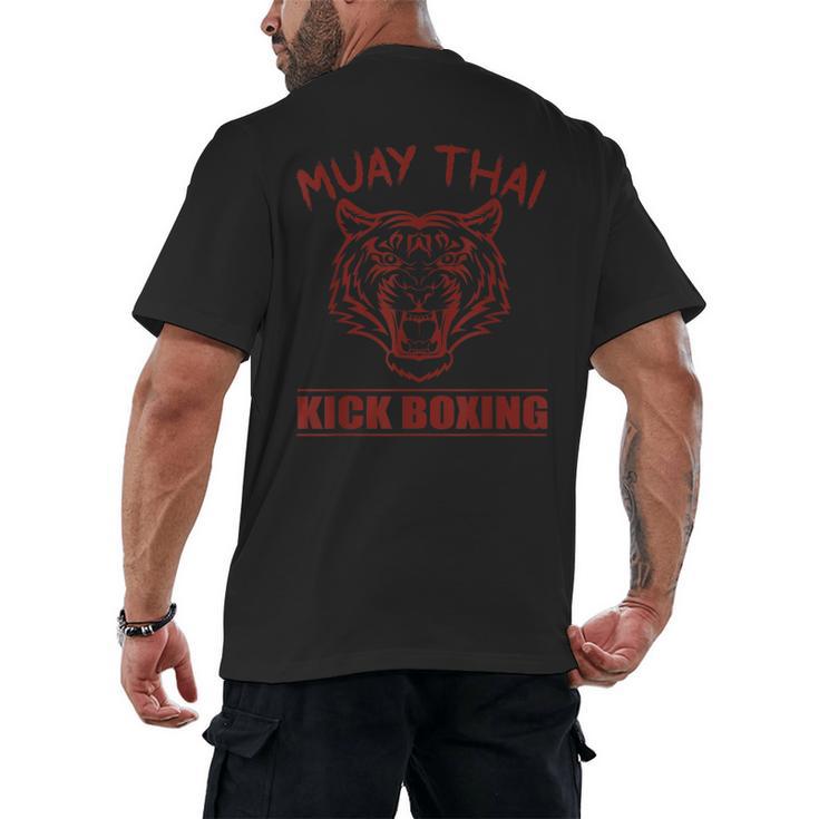 Great Muay Thai Tiger Kickboxing Martial Artist Men's Back Print T-Shirt