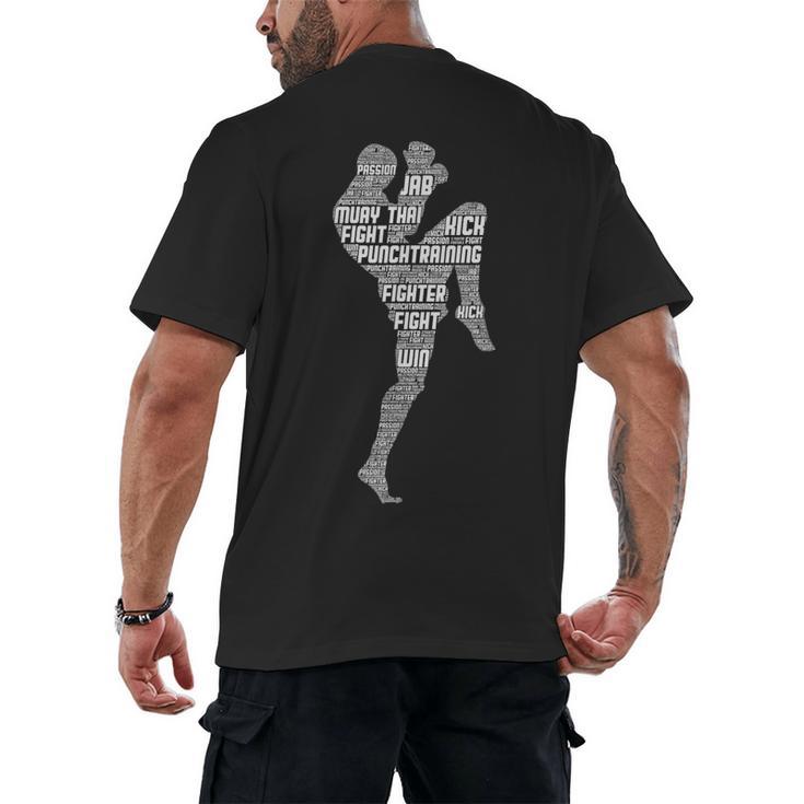Muay Thai Thai Boxes Taekwondo Men Boys Children Men's Back Print T-Shirt