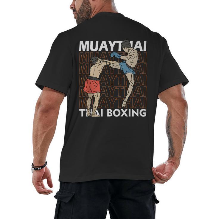 Muay Thai Boxing Men's Back Print T-Shirt