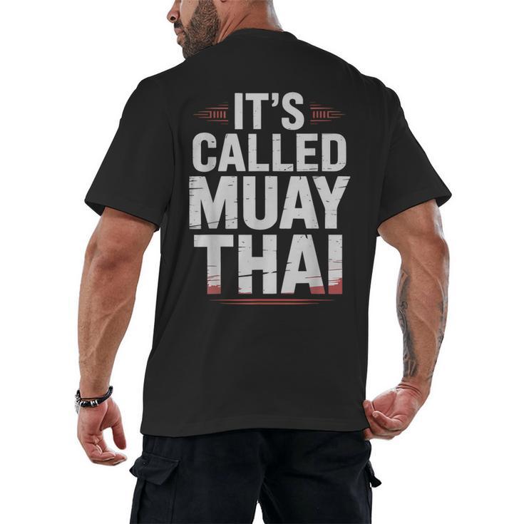 Muay Thai Condition Humor Lifestyle Identity Training Men's Back Print T-Shirt