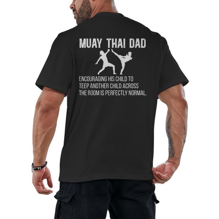 Muay Thai Dad Definition Muay Thai Father Men's Back Print T-Shirt