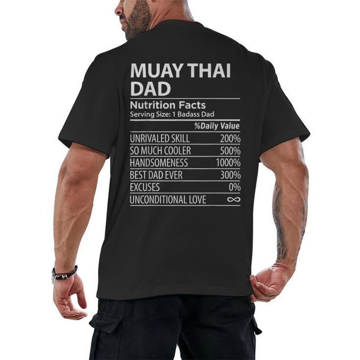 Muay Thai Dad Nutrition Facts  Muay Thai Dad Men's Back Print T-Shirt