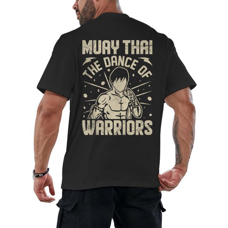 Muay Thai The Dance Of Warriors Muay Thai Men's Back Print T-Shirt