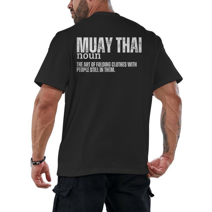 Muay Thai Definition Muay Thai Men's Back Print T-Shirt