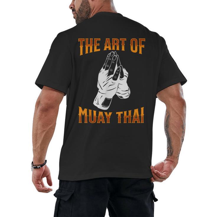 Muay Thai Fighter The Art Of Muay Thai Men's Back Print T-Shirt