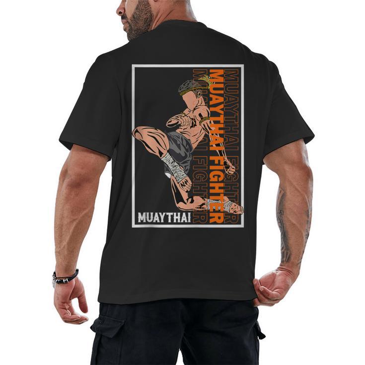 Muay Thai Fighter Men's Back Print T-Shirt