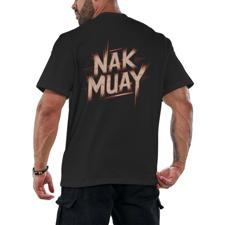 Muay Thai Fighter Nak Identity Training Practitioner Proud Men's Back Print T-Shirt