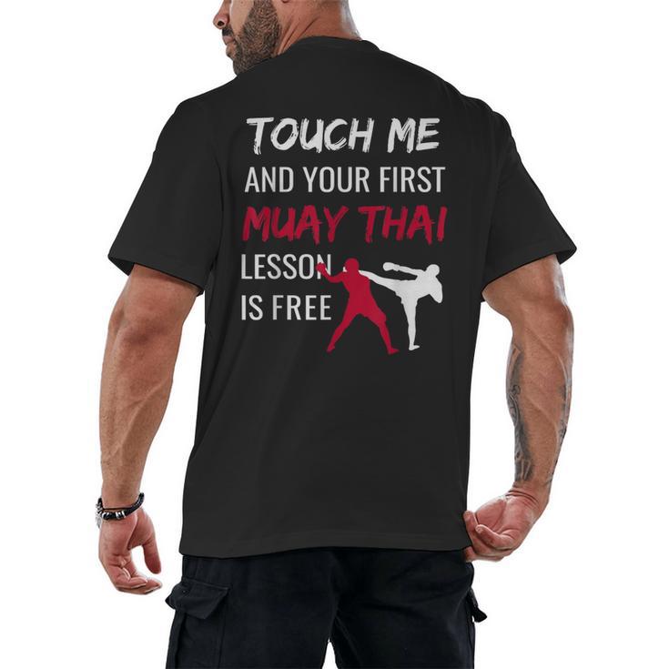 Muay Thai Martial Arts Combat Sports Self Defense Men's Back Print T-Shirt