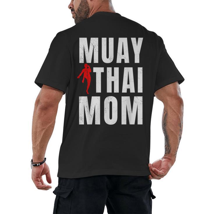 Muay Thai Mom Martial Artis Combat Sports Mother's Day Men's Back Print T-Shirt