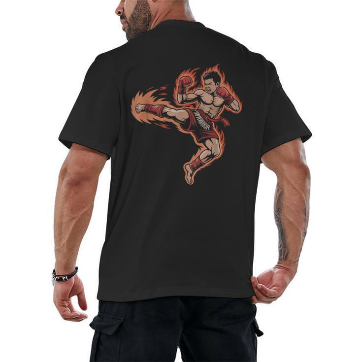 Muay Thai Mongkol Headband Minimal Clean Art Fighter Men's Back Print T-Shirt
