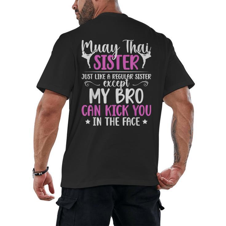 Muay Thai Sister Definition Muay Thai Sis Men's Back Print T-Shirt
