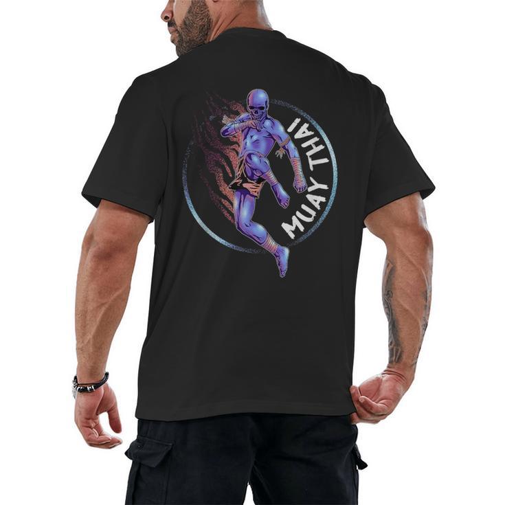 Muay Thai Skeleton Men's Back Print T-Shirt